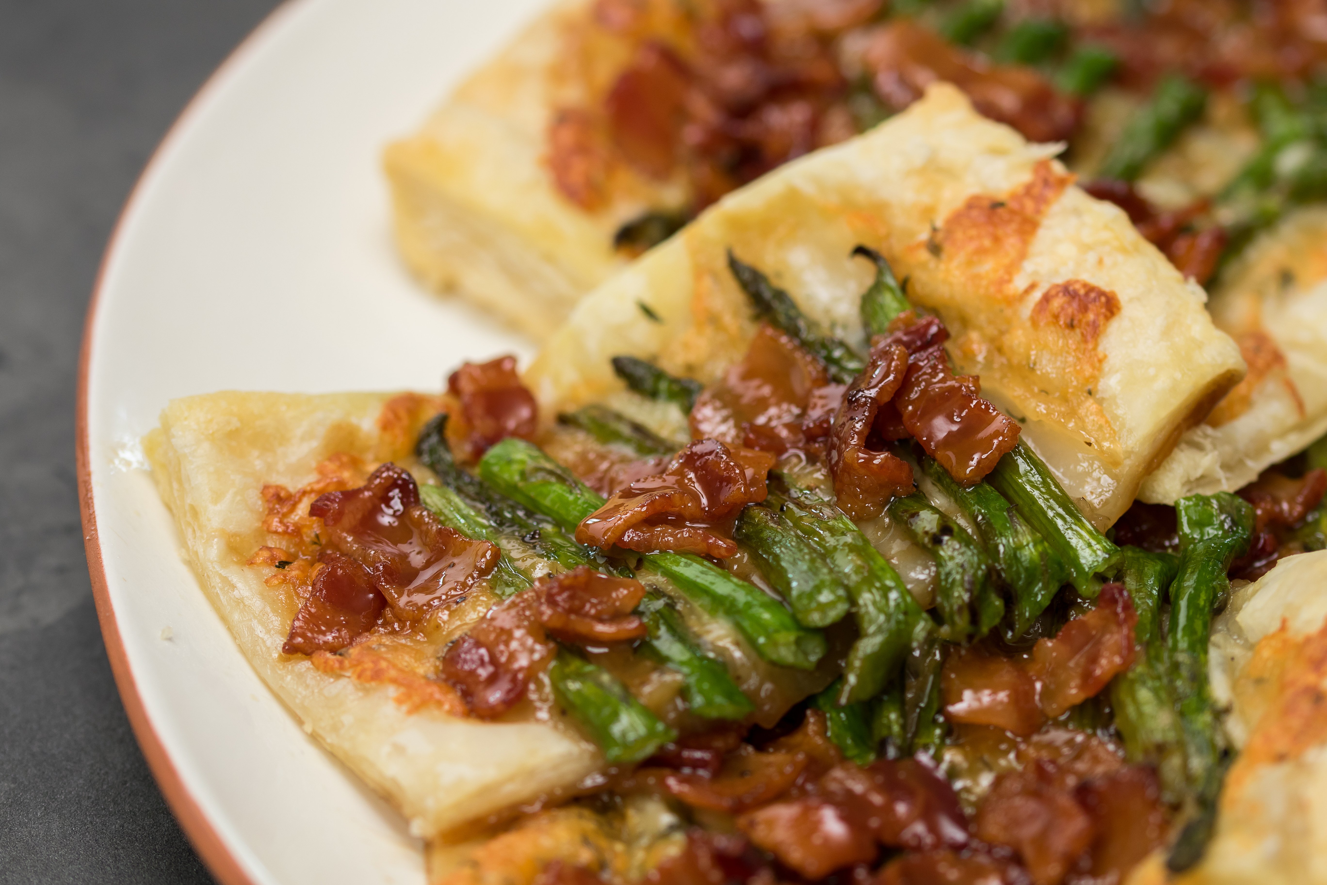 Bacon Asparagus Gruyere Tart 1