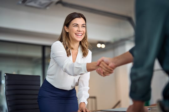 Business people shaking hands