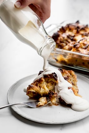 chocolate croissant bread pudding