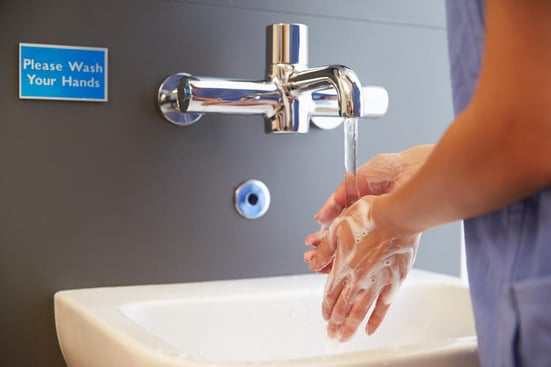 medical staff washing hands-3